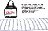 The ROP Shop Pair of 2 Link Tire Chains & Tensioners 23×10.5×12 for Snow Blowers, Lawn & Garden Tractors, Mowers & Riders, UTV, ATV, 4-Wheelers, Utility Vehicles