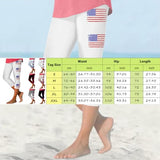 Women Casual Cropped Pants Yoga High Waist Leggings Summer Beach Pants Casual Workout Stretch Womens Duds Medium